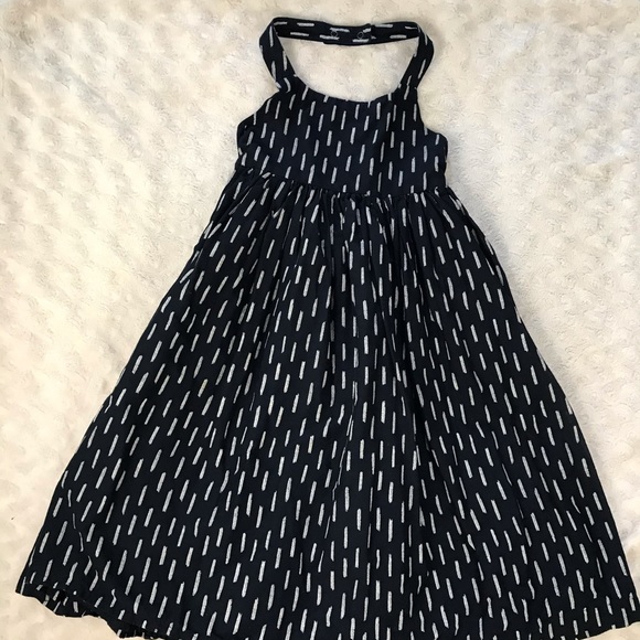 Old Navy Halter Dress Size 5T Black Cream Print - Picture 1 of 6